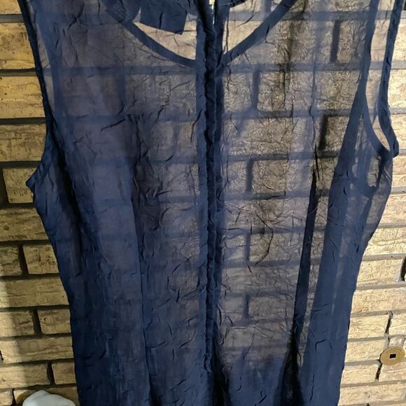 Hillard‎ and hanson cover up navy blue dress size 10 - Picture 2 of 5